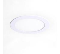 Dalle LED 12W Ronde SuperSlim Coupe Ø 155 mm 5000K Blanc froid | 960 lm | Aluminium Résistant | Indice Rendu Couleurs >80, Blanc Froid 5000K