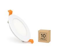Dalle LED 12W Ronde SuperSlim Coupe Ø 155 mm (Pack 10) 3000K Blanc chaud
