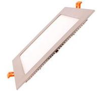 Dalle LED 15W Carrée Extra-Plate Coupe 180x180mm Argentée 4000K Blanc neutre Blanc G
