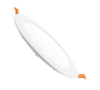 Dalle LED 18W Ronde Extra-Plate Coupe Ø 205 mm 4000K Blanc neutre | Éclairage 1400 lm | Puce QUALITY | Angle 120° | Installation Facile | Pour Faux Plafonds, Blanc Neutre 4000K