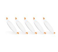 LEDKIA LIGHTING Dalle LED 18W Ronde SuperSlim Coupe Ø 205 mm (Pack 5) 6000K Blanc froid