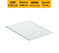 Dalle LED 36W 60x60 UGR19 3780lm 4000K - garantie 5 ans