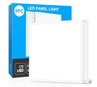 Dalle LED 60x60, Économie d'énergie maximale Panneau Lumineux LED Plafond 3000K/4000k/6000k, Anti-éblouissement UGR≤23, Durée de vie de 50.000+ heures, IP44 (PB0104 - 60×60cm 3000K 40W, 4 pièces)