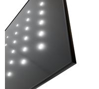 Dalle lumineuse à LED de 600x600 mm CASSIOPEE, finition Noire - 24 LED