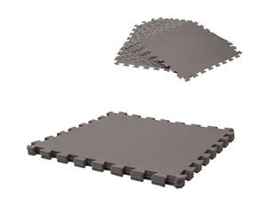 Dalle pour piscine imprimé taupe 50x50cm 3mm 9 pièces WERKA PRO