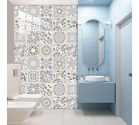 Dalle Pvc Adhesive Murale 15X15 Fleurs Jaune Gris Stickers Cuisine Stickers Muraux Cuisine Carrelage Adhesif Mural Stickers Salle de Bain Dalle Pvc Adhesive Murale （10 Pièces）