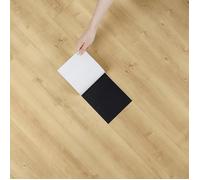 Dalle PVC Adhesive Sol Bois Beige Jaune Revetement De Sol Pour Salle De Bain Cuisine Carrelage Adhesif Sol Bois Lino 4 LAMBRIS BOIS