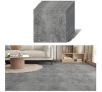 Dalle PVC Adhesive Sol Effet Beton Gris Vintage Carrelage Adhesif Sol Salle de Bain Carreaux Adhesif 30cm×30cm 12 Pièces STICKERS