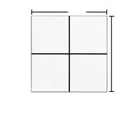 Dalle Pvc Adhesive Sol Lot De 10 Autocollants Muraux En PVC Imitation Marbre, 30 X Cm, Imperméables, For Décoration Salle Bain Et Salon Sol Vinyle Autocollant Imperméable(Large White Grid)