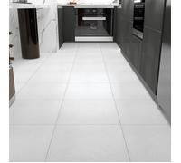 Dalle PVC Adhesive Sols Blanc Mat 30x30cm 15Pièces Autocollant Sol Adhesif Salle de Bain Stickers 15 30X30cm,15Pièces