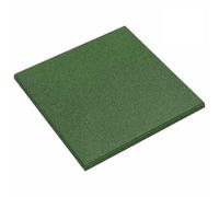 Dalles Caoutchouc 6 Pieces 50x50 cm Vert | Epaisseur 3 cm, Amorti Chocs, Facile a Nettoyer, Usage Exterieur Jardin