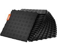 Dalles de garage emboîtables, 12 x 12 x 0,53 pouces, lot de 50 dalles de revêtement de sol pour garage, dalles de sol antidérapantes à double texture pour garage, pour garages, sous-sols, ateliers de 