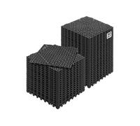 VEVOR Dalles clipsables Lot de 50 – 30x30x1,5 cm Noir PVC ajourée antidérapante