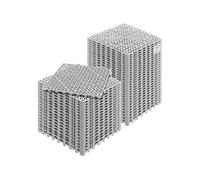 Dalles De Jardin Piscine PVC Drainage Rapide Salle de Bain 30x30x15cm Gris 50PCs