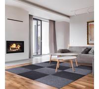 Dalles de Moquette 30x30 30 Pièces Auto-adhésives Antidérapantes | Polyester, Pose Facile et Fixation sans Joint, pour Sols Intérieurs et Centres Commerciaux