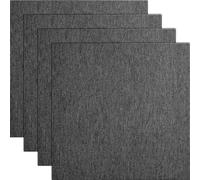 Dalles de moquette 50 x 50 H-05, à décoller et recoller, doublure douce, gris foncé, ensemble pour chambre à coucher et salon