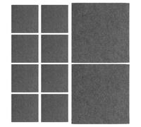 Dalles de Moquette Adhésives 10 Pièces Antidérapantes | Polyester, Installation Facile et Protection du Sol, Surface Imperméable, Format Carré pour Intérieur