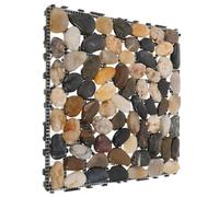 Dalles de Pavage de Jardin Décoratives en Pierre PVC pour Allée | Aspect Pierre Naturelle, Antidérapant, Motif Mosaïque, pour Bordures, Pelouse et Terrasses
