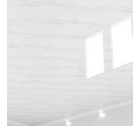 Dalles de Plafond Autocollantes en PVC pour Salle de Bain,Carreaux De Plafond À Décoller Et À Coller,Dalles de Plafond Suspendue en PVC imperméable,pour sous-Sol,Cuisine,Salle De Bain