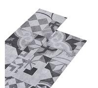 Dalles de plancher PVC autoadhésif 5,21 m² 2 mm motif gris