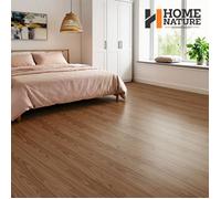 Dalles de sol PVC - Grain de Bois Foncé - Autocollantes - Imperméables - 5,02 m²
