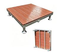 Dalles De Terrasse Surélevées De 33 X 33 Po, Composite Bois-plastique Imperméable, Couverture De Sol À Emboîter Extérieure Toutes Saisons, For Tentes Camping(Browns)