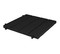 Dalles en Plastique - EDA - Lot de 6 - Imitation Bois - Noir - 38,4 cm
