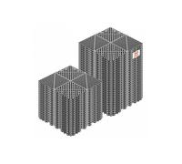 Dalles Sol Clipsables Garage, Tapis Drainage Modulaire PP 310x310 mm, Lot 50, Emboîtement Antidérapant, pour Piscine Spa Terrasse