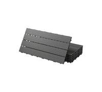 Dalles Terrasse Clipsables WPC 60x30 cm/6 pièces=1m² Anthracite Strié Aspect