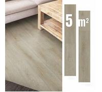 Dalles vinyle adhésives - NIKCORP - Effet parquet marron clair - Lot 36 (5 m²) - 91,44x15,24 cm - Imperméable, anti-rayures
