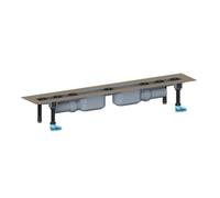 DALLMER caniveau de douche CeraLine PLAN 2 caniveaux, F 800mm, DN 50 hauteur totale 90mm, 521903
