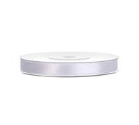 DaLoKu - Ruban de satin - 6/12/25/38/50/100 mm x 25 m - Dimensions : 6 mm x 25 m - Couleur : blanc