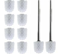 Daloual 10 x tête de brosse blanche 2 x manche 26 cm