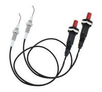 DALQUIS Lot de 2 boutons poussoirs piézoélectriques au propane, allumage piézoélectrique avec fil de 50,8 cm de long et électrode en céramique pour barbecue à gaz, foyer, four, chauffage de cuisine