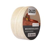 Dalsys 15m Plinthe souple autoadhésive chêne hell, profilé finition PVC pour joints