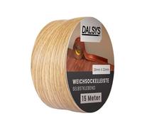 Dalsys 15m Plinthe souple autoadhésive chêne, profilé finition PVC pour joints