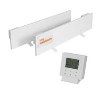 Dalsys 2x Chauffage infrarouge anti-moisissure 60W, 12 x 60 x 1,3cm Blanc