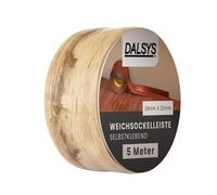 Dalsys 5m Plinthe souple autoadhésive chêne blanchi, profilé finition PVC pour joints