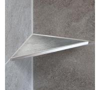 Dalsys Étagère de douche à carreler sans perçage 205mm, Argent, Inox, Étagère d'angle douche, Rangement salle de bain, Porte-savon, Antirouille