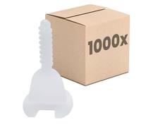 Dalsys Système de nivellement carrelage, 3 mm, 1000 languettes, kit de pose, outil carreleur, cales plastique, écarteurs, accessoires carrelage, croisillons pro