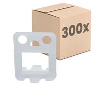 Dalsys Système de nivellement carrelage, 300 languettes 3mm Blanc plastique | Aide à la pose pour sol et mur, outil de carreleur garantissant des joints réguliers et une parfaite planéité.