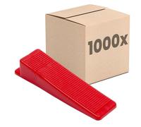Dalsys Système de Nivellement de Carrelage 1000 Cales. Aide à la Pose Pro pour Joints Impeccables. Outil de Carreleur Compatible Croisillons.