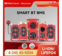 DalyBMS LiFePo4 4S 12V BMS 8S 24S 72V 48V 16S 100A 150A 200A 250A 300A 3.7V Li-Ion BMS 7S 13S 14S 3.2V BMS 300A BMS UART FAN