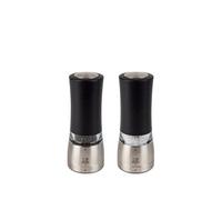 Peugeot – Duo moulins à poivre et sel électriques Daman – 16 cm, 6 réglages – Noir