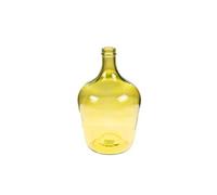 Amadeus Vase en verre rond - Jaune