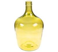 Amadeus Vase en verre rond - Jaune