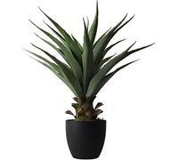 Damomo 27 inch Sansevieria Feaux Plants Agave Snake Plant Barbed Artificial Fake Green Plastic Sword Potted Greenery Decoration Office/Garden/Indoor