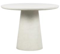 DAMON - Table de repas blanche D100 cm Blanc
