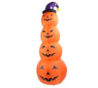 DAN&DRE Citrouille Gonflable d'halloween 7,9 Pieds avec Lumières LED | Matériau en Polyester, Utilisation Intérieure et Extérieure, Facile à Gonfler et à Ranger, Décoration pour Pelouse de jardin.