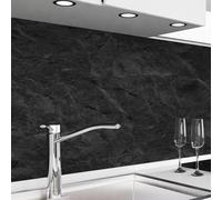 danario Crédence Adhésive pour Cuisine I Panneau mural décoratif autocollant | Protège mur cuisine | Décoration aspect mat | 0,40 mm | Ardoise - 60 cm x 340 cm
